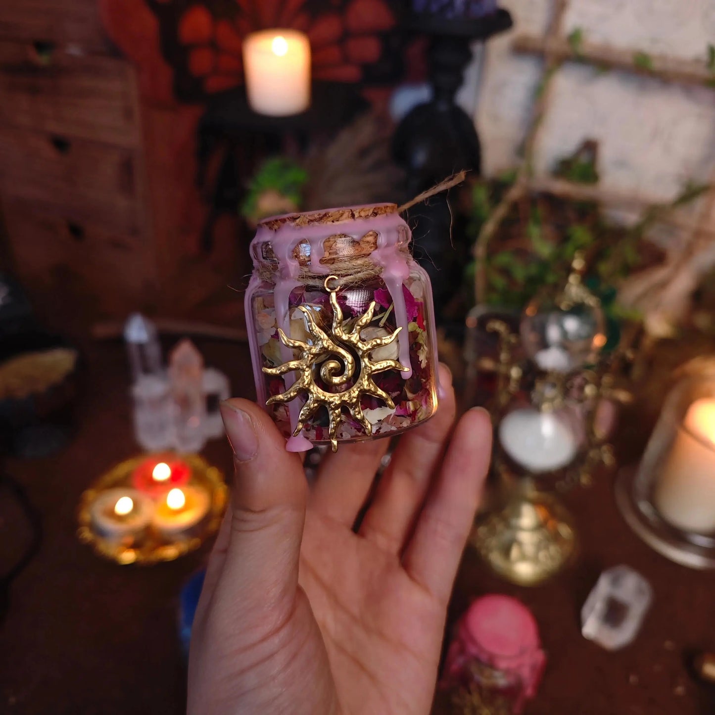 Handmade herbal energy bottle