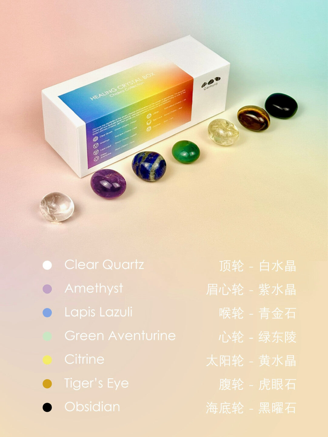 Gemyra Chakra Chakra Stone Gift Box