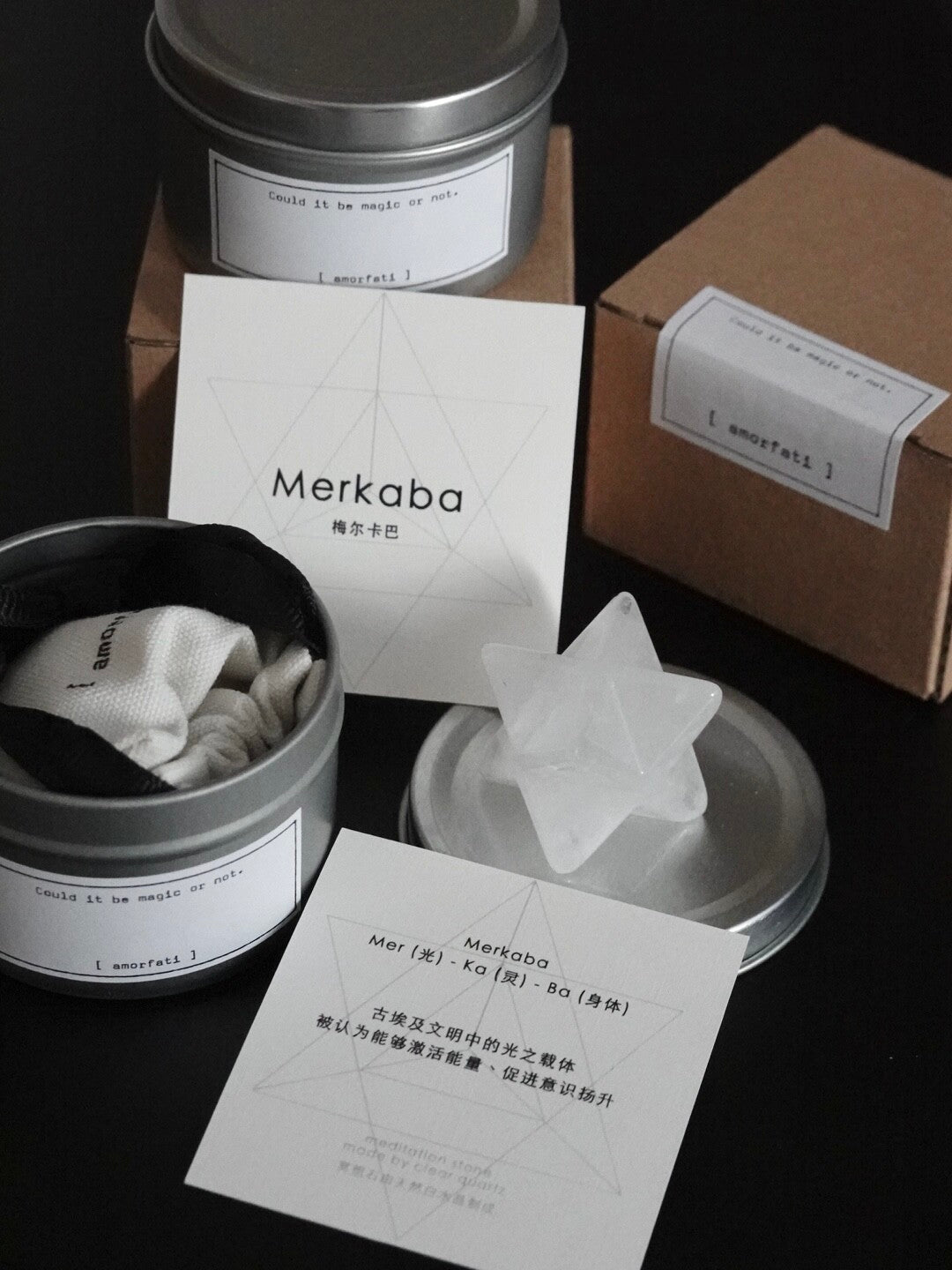 Energy Shield "White Crystal Melkaba Star Holy Crystal
