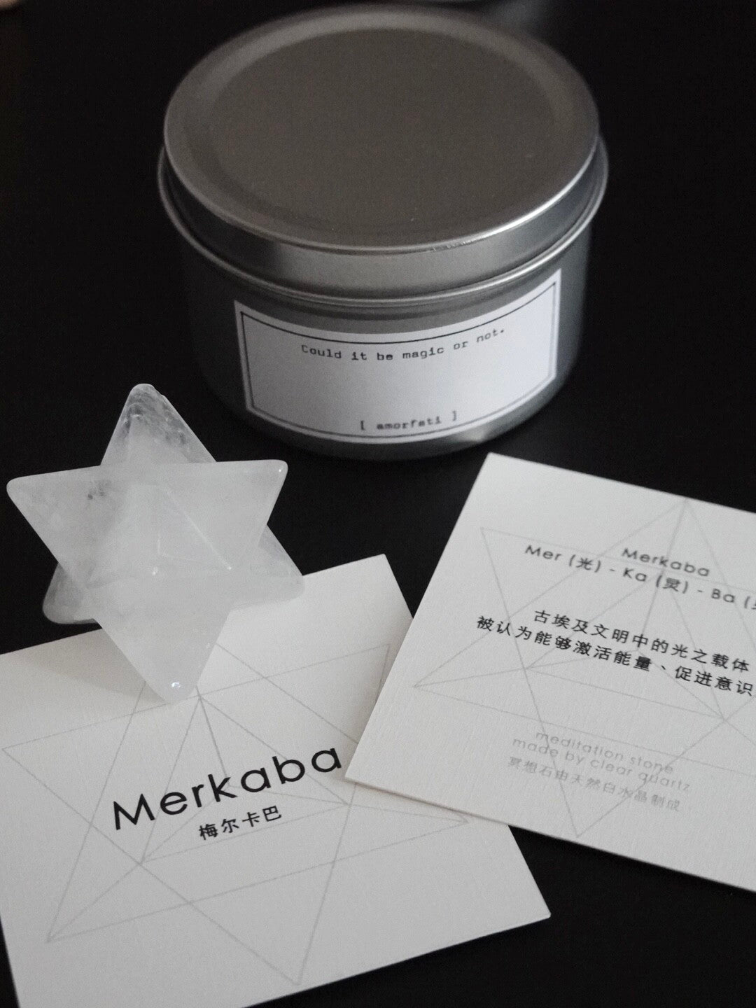 Energy Shield "White Crystal Melkaba Star Holy Crystal