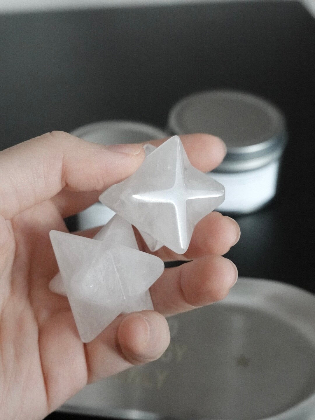 Energy Shield "White Crystal Melkaba Star Holy Crystal