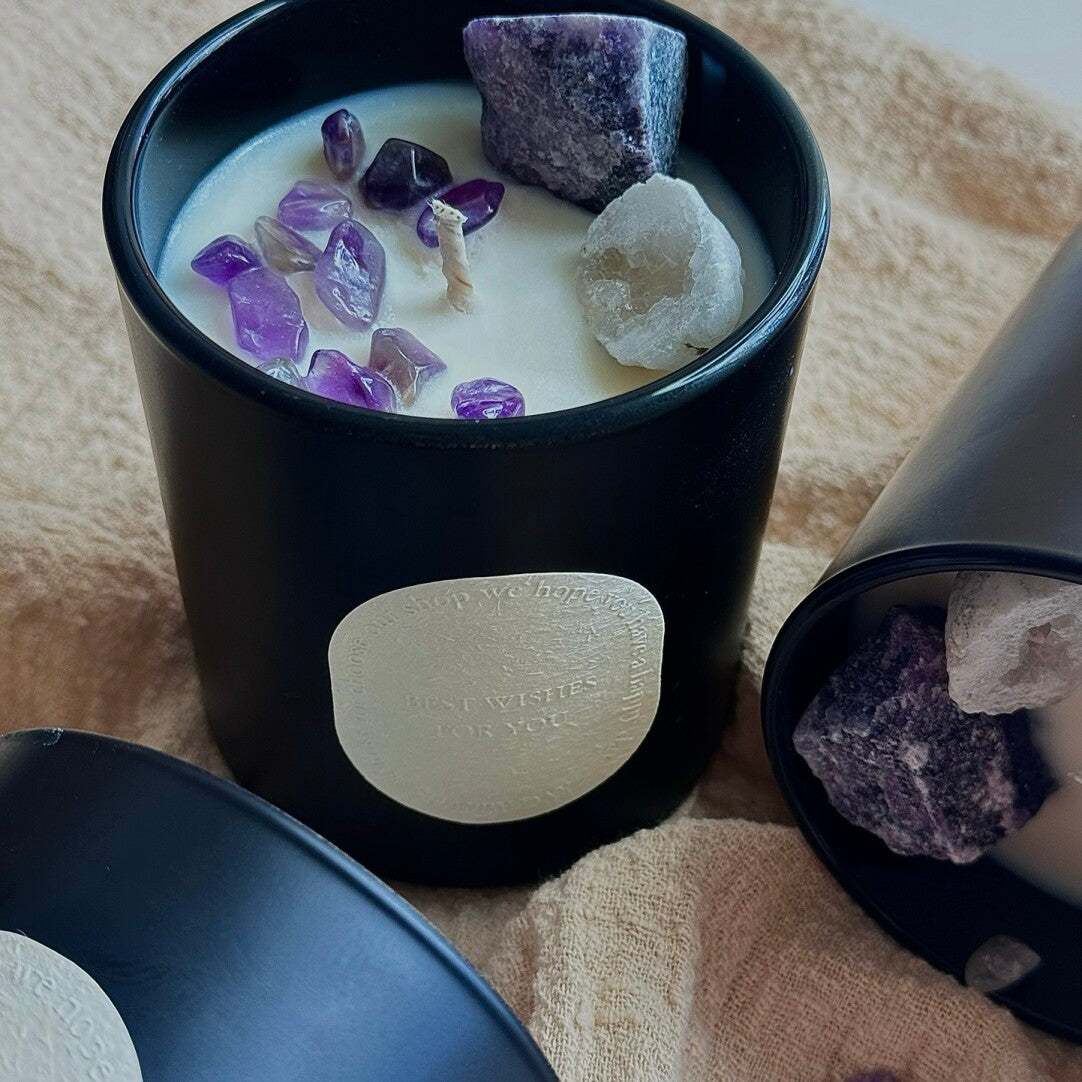 Amethyst Original Stone Aromatherapy Candle