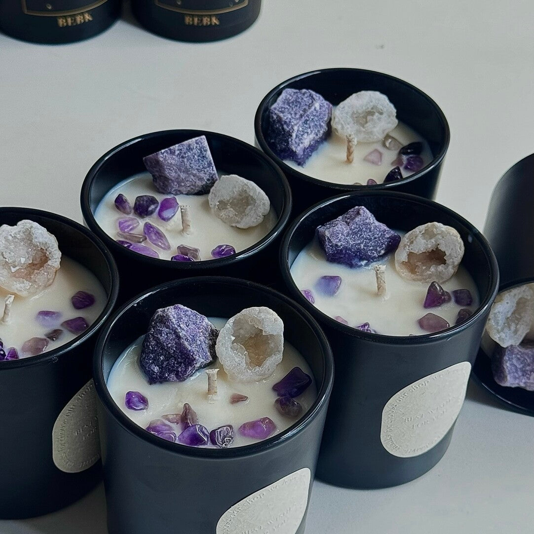 Amethyst Original Stone Aromatherapy Candle