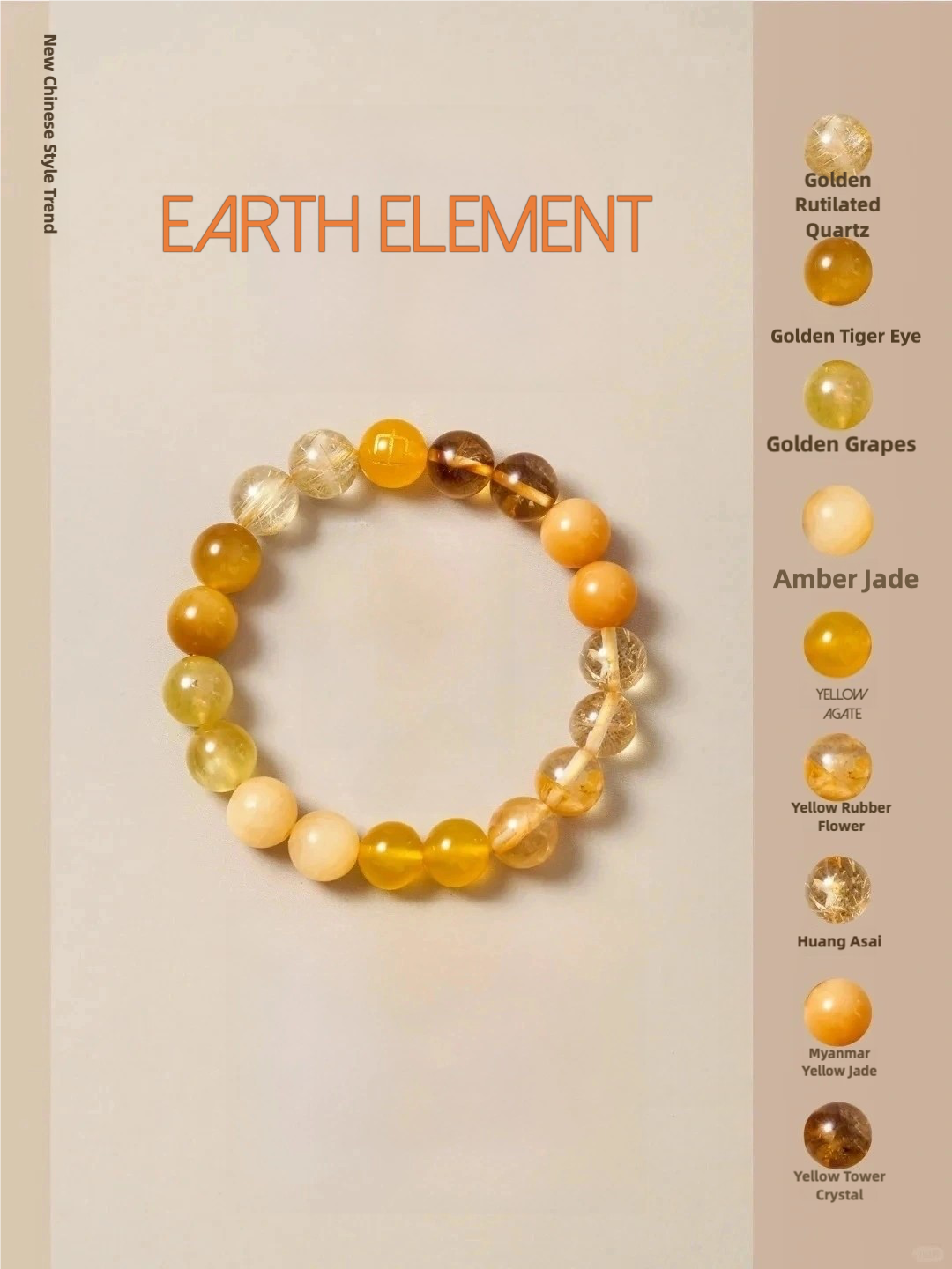Harmony Flow Five-Elements Bracelet
