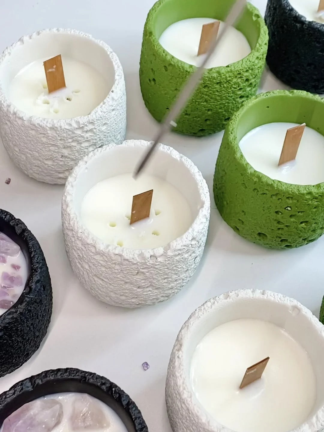 Ignite Your Inner Flame: Nine Purple Fire Energy Candles