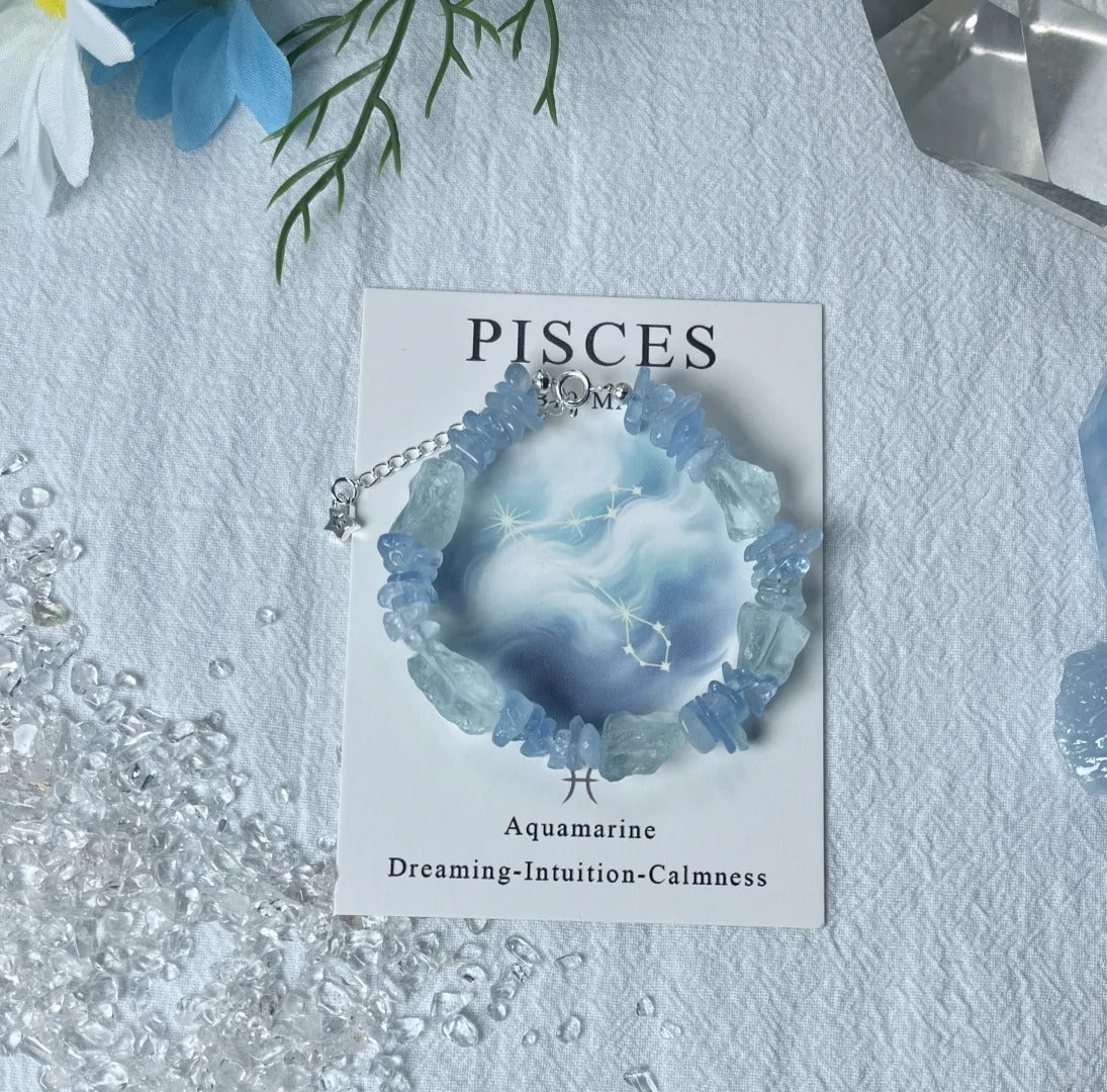 Unlock Your Cosmic Energy: 12 Zodiac Crystal Bracelets Collection