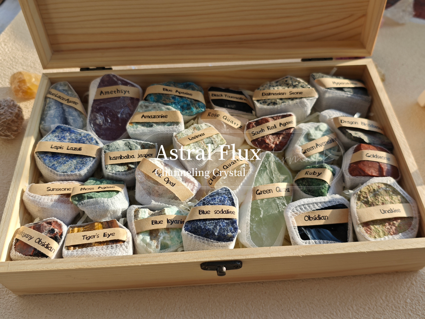 The Beauty of Precious Crystals: Natural Energy Crystal Wood Gift Box