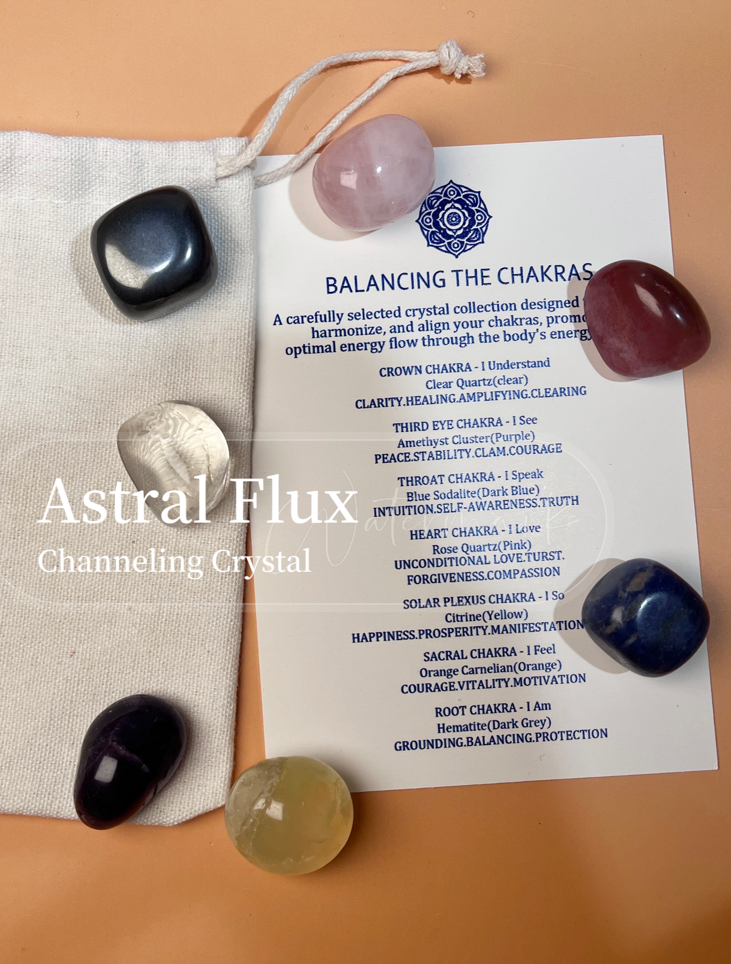 Seven Chakra Energy Healing Crystal Set