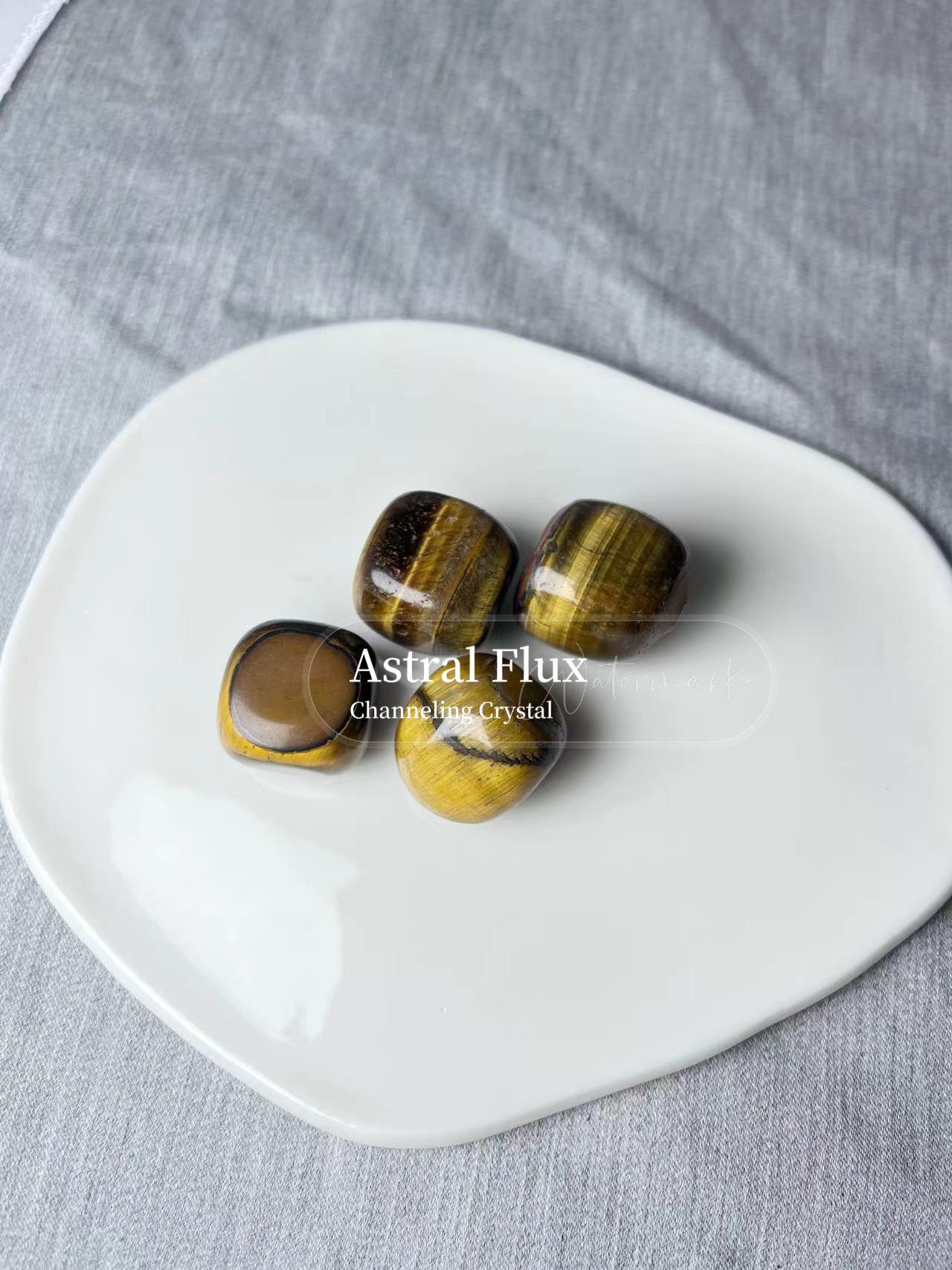 Healing Light: Crystal Magic Array - Sea Blue Treasure and Tiger Eye Stone