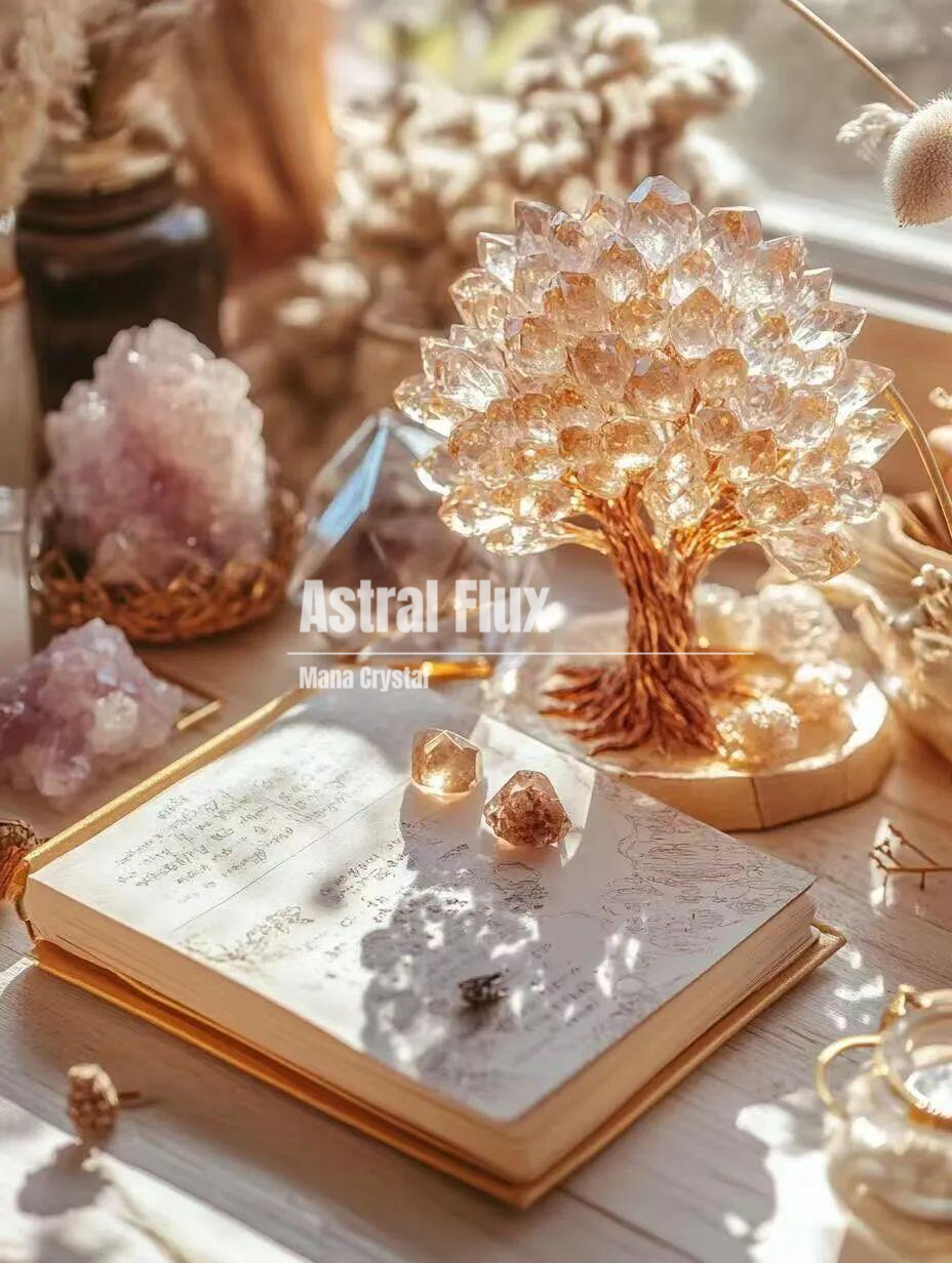 Yellow Crystal Energy Wealth Tree