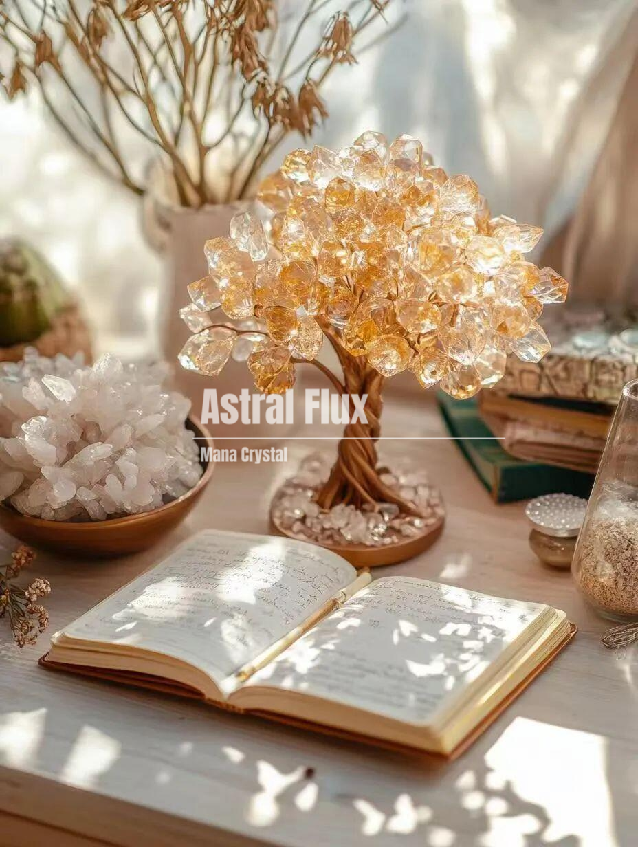 Yellow Crystal Energy Wealth Tree