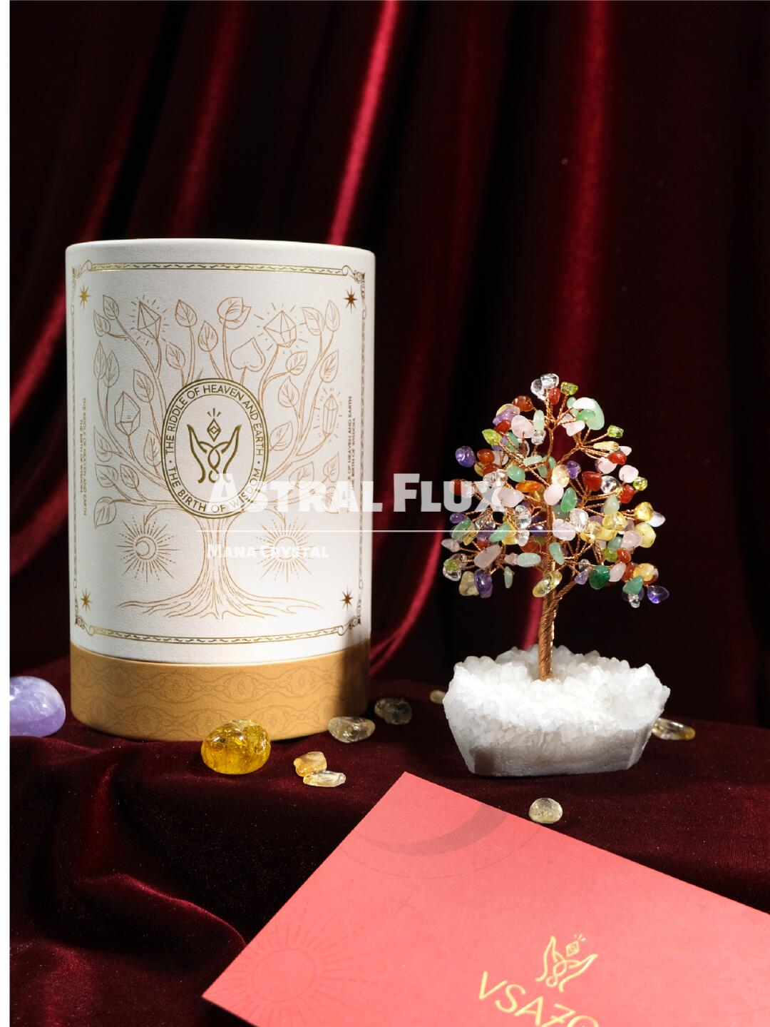 Five Elements Energy Crystal Tree Ornament