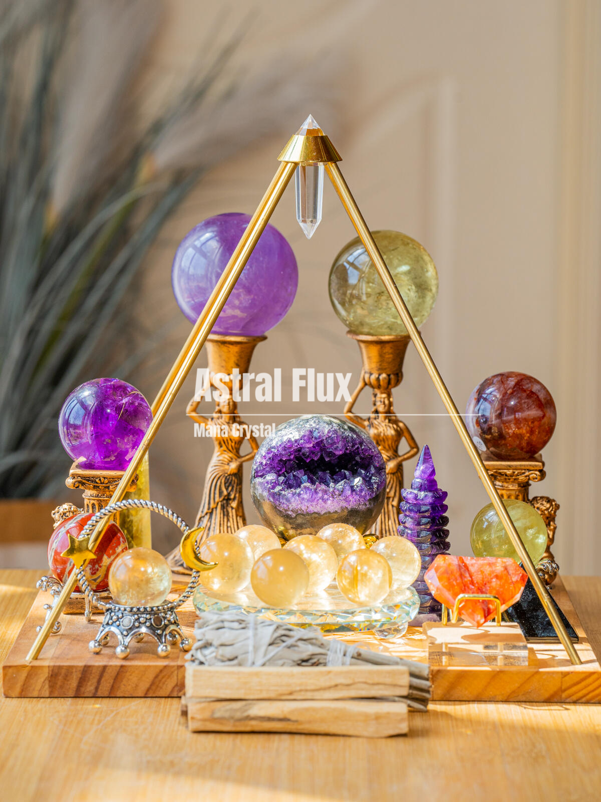 【Cosmic Dual-Frequency Resonance · Wealth Energy Matrix】
Customized Crystal Pyramid Array – Unlock Your Galactic Fortune Code