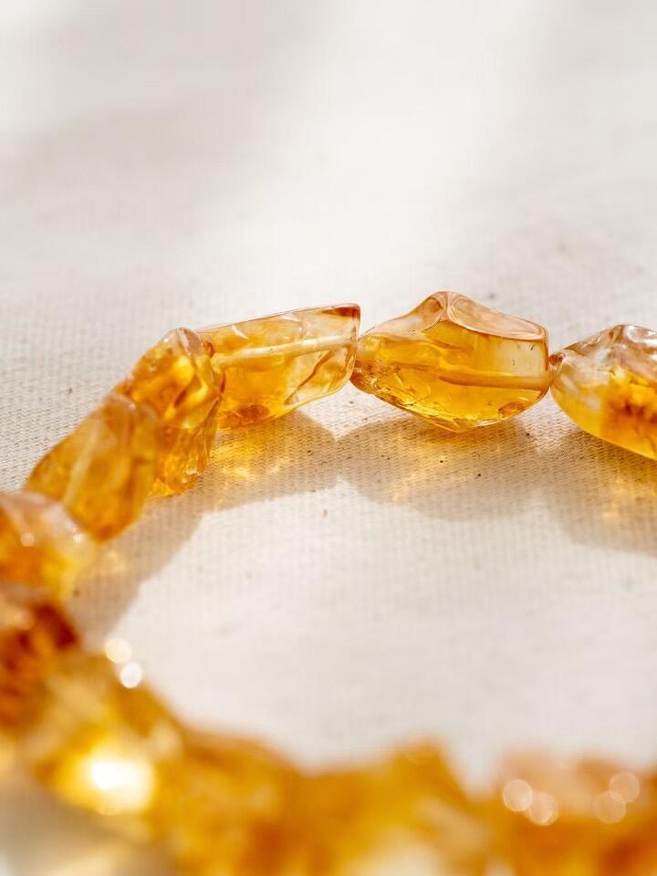Brazilian citrine random bracelet