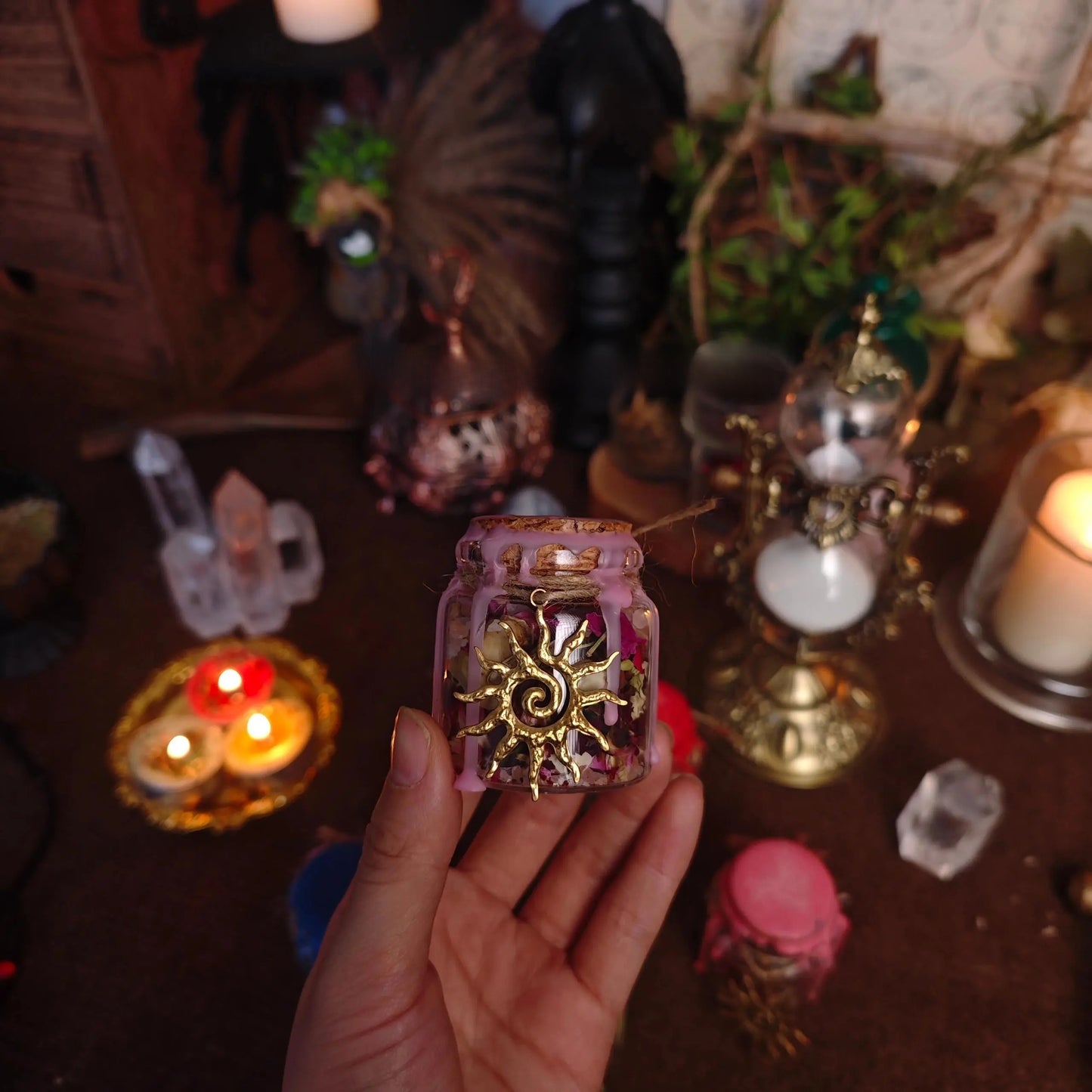 Handmade herbal energy bottle