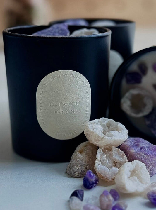 Amethyst Original Stone Aromatherapy Candle
