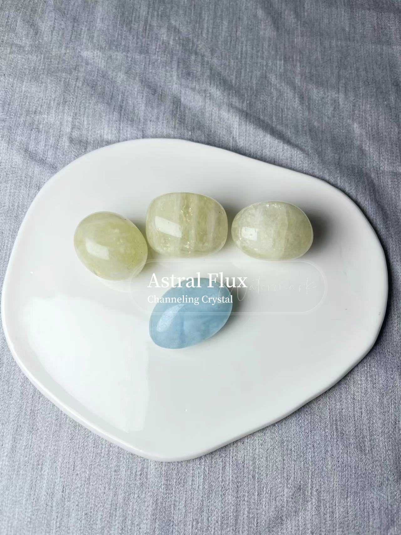 Healing Light: Crystal Magic Array - Sea Blue Treasure and Tiger Eye Stone