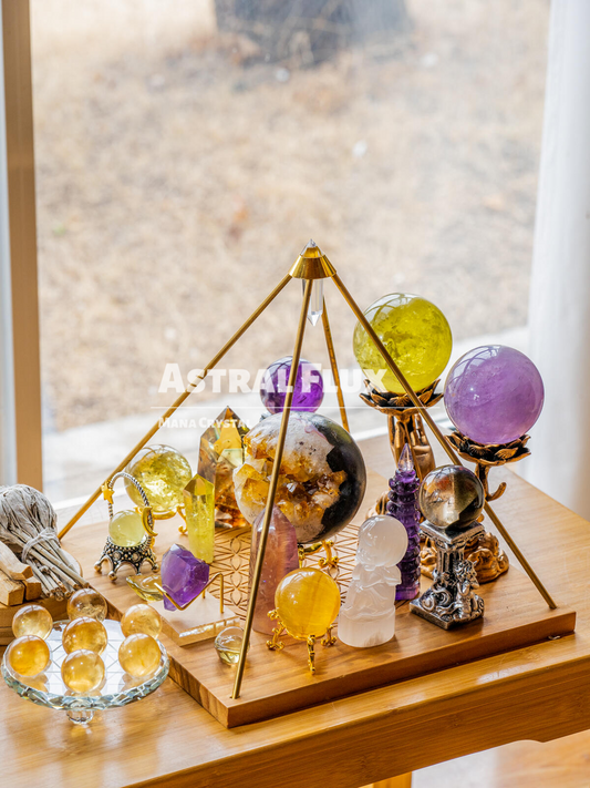 【Cosmic Dual-Frequency Resonance · Wealth Energy Matrix】
Customized Crystal Pyramid Array – Unlock Your Galactic Fortune Code